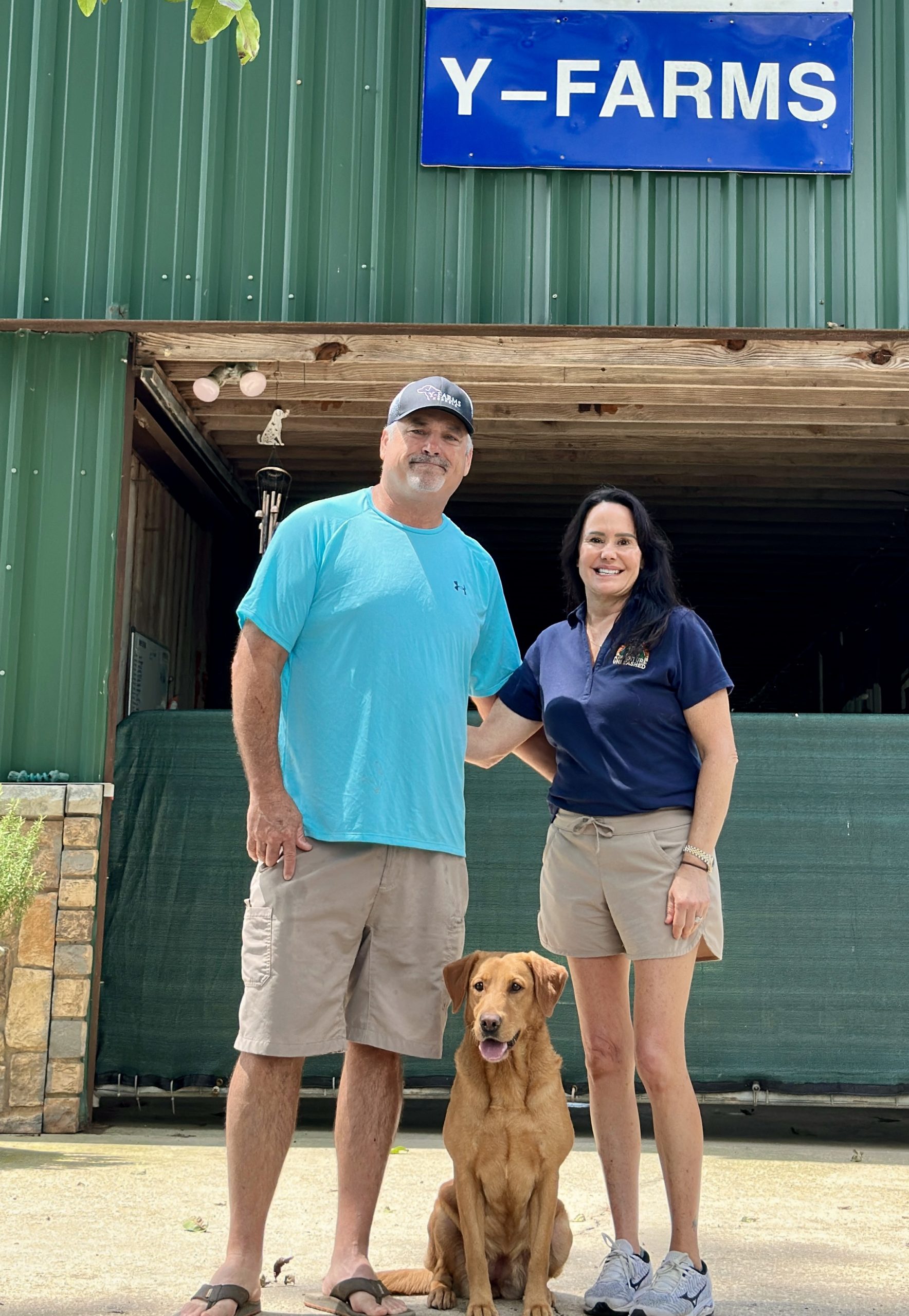 Y-Farms family and dogs